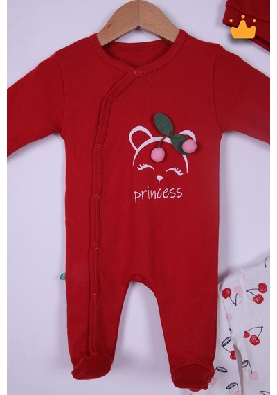 Babyhola %100 Pamuk Kirazlı 2'li Patikli Tulum Önlük Bere 4'lü Set 23608 Göründüğü Gibi Babyhola %100 Pamuk Kirazlı 2'li Patikli Tulum Önlük Bere 4'lü Set 23608 Göründüğü Gibi