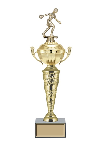 Odak Kupa - Figürlü Kupalar - Bowling Kadın Figürlü Kupalar Fg-076 C - 45 Cm Altın - Beyaz