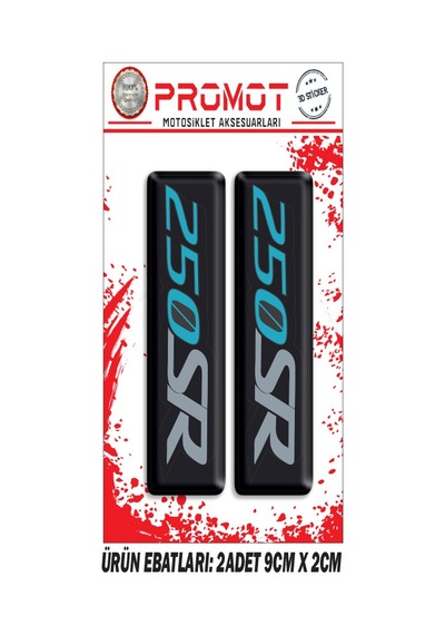 Damla Logo Cfmoto 250 Sr Ön Maşa Kabartmalı 2'li 01 Nötr