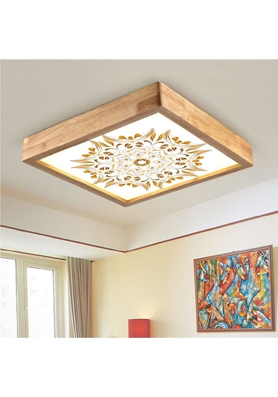 Wood Design World Ahşap Çerçeve Tavan Led Aydınlatma ( Yeni ) (528118681)