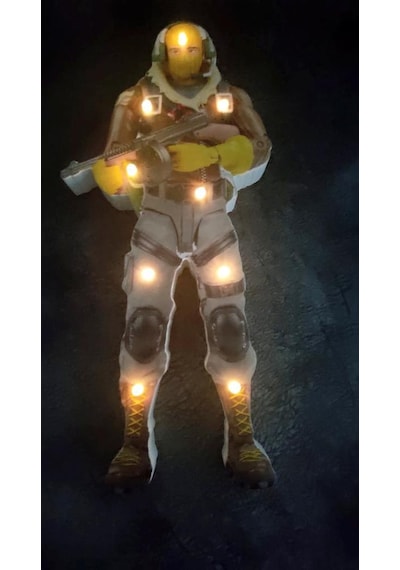 Fortnite Raptor Ahşap Led Pano Gece Lambası Biblo Ahşap Masa Deko