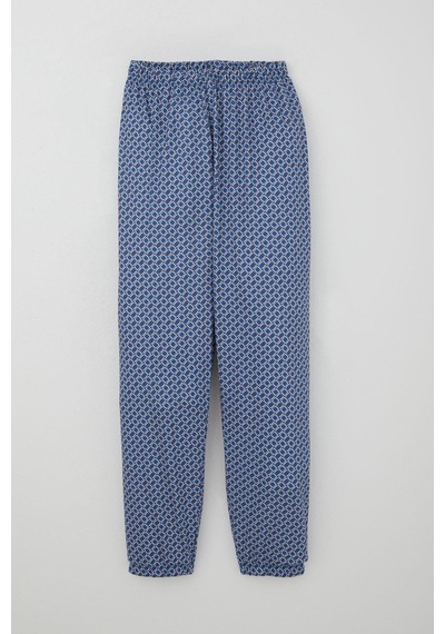 Breeze Erkek Çocuk Pijama Takımı Kare Desenli 9-12 Yaş, Mavi Mavi
