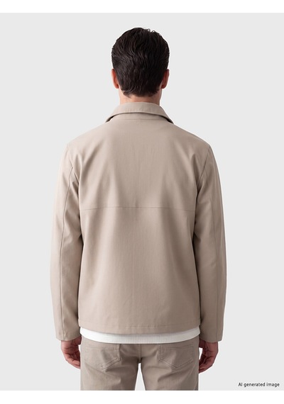 Lcwaıkıkı Classic Bej Regular Fit Dik Yaka Erkek Ceket