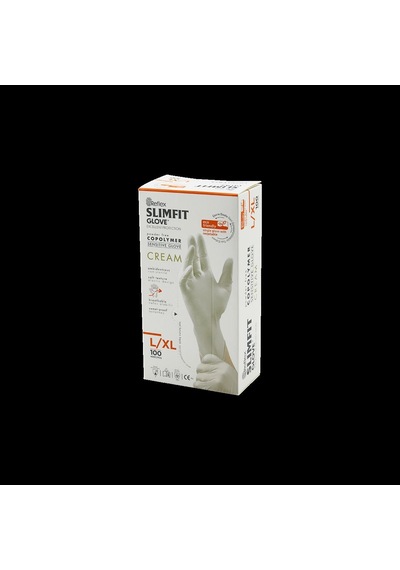 Pudrasız Slimfit Muayene Eldiveni L-xl Krem Çok Renkli