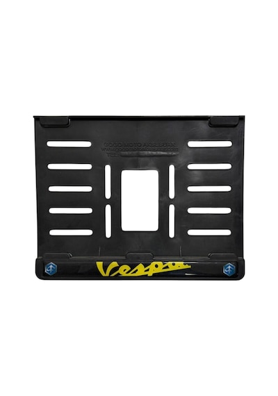 Vespa Uyumlu Sarı Plastik 15x24 Cm Kırılmaz Plakalık