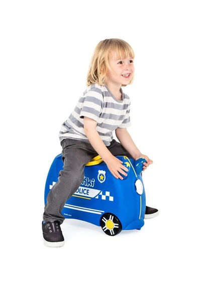 Trunki Çocuk Bavulu - Polis Arabası Percy Mavi