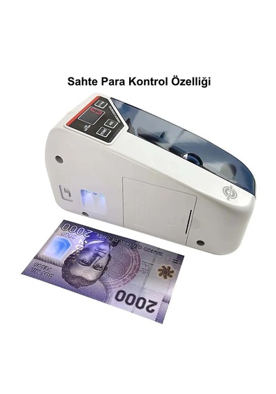 Yenilzd Mini Taşınabilir Kağıt Para Sayma Makinesi Uv Lamba ...