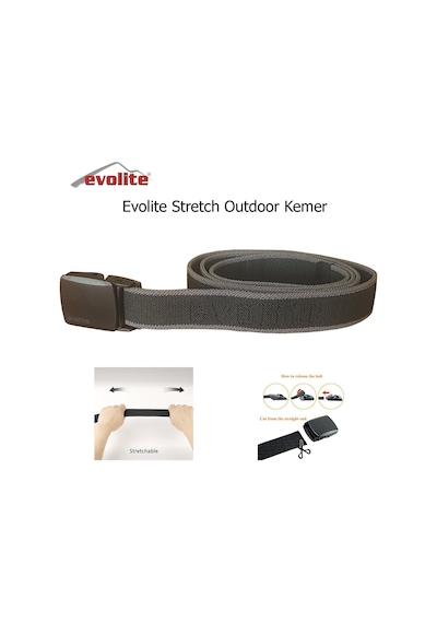 Evolite Stretch Outdoor Kemer Siyah