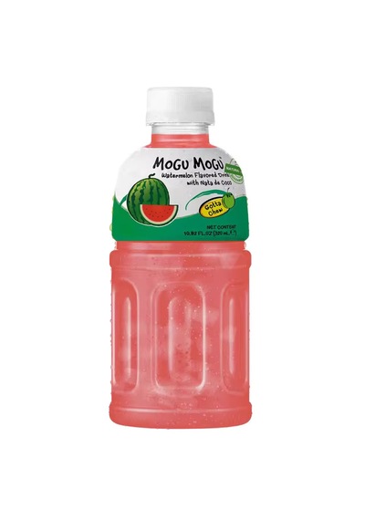Mogu Mogu Watermelon Flavored Drink With Nata De Coco 320 ML