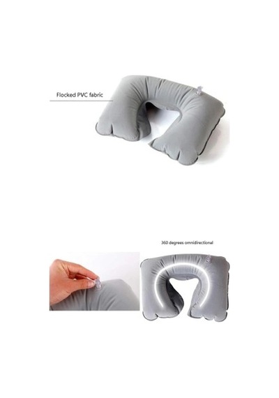 Seyahatyastığı Ortopedik Şişirilebilir Konforlu Ergonomik Araba Yolculuk Araç Boyun Seyahat Yastığı