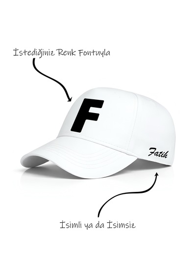 Ogc F Harfi Unisex Şapka Beyaz