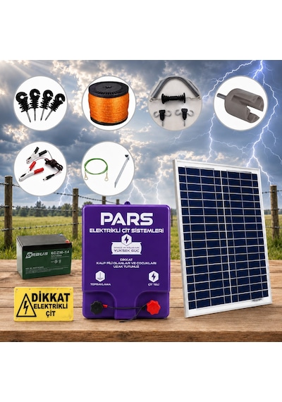 Pars Ranger 5000 M2 Güneş Enerjili - Sensörlü Elektrikli Çit Sistemi