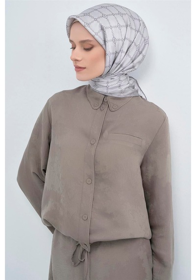 Armine Saf İpek Sura Eşarp-2026 İlkbahar-yaz- 953000d Gümüş Gri