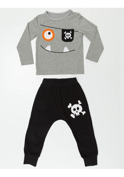 Denokids Happy Pirate Baggy Takım Çok Renkli