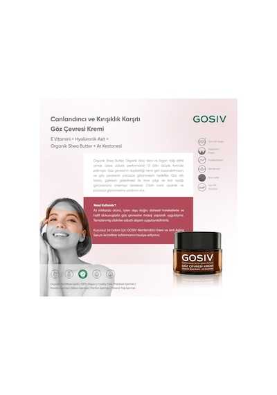 Gosiv Canlandırıcı ve   Göz Çevresi Kremi 15 ML
