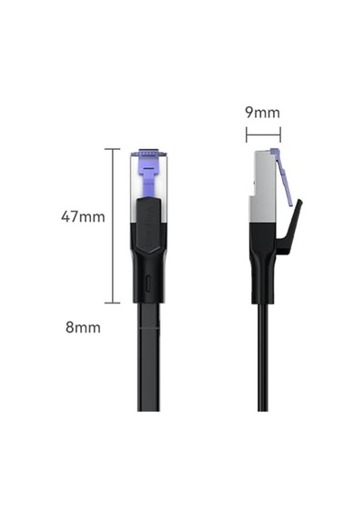 Cat7 10gbps Gigabit 600mhz Ftp Rj45 Flat Ethernet Kablosu 3 Metre Diğer