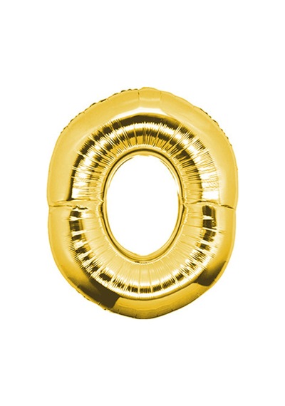 Gold Folyo Balon 0 Rakamı 100 CM