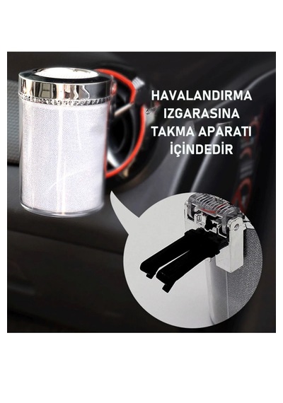 Simli Dumansız Küllük Kokusuz Ledli Küllük 7 Renkli Rgb Ledli