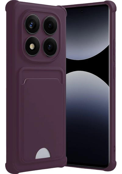 Flzdgnkr Newface Xiaomi Redmi Note 14 Pro 4g Kelvin Kartvizitli Silikon - Derin Mor
