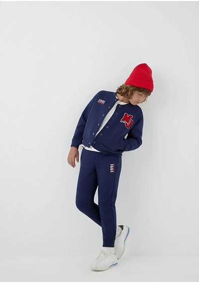 Mavi Mj Logo Nakışlı Bomber Lacivert Erkek Çocuk Ceket 6s10190-84371