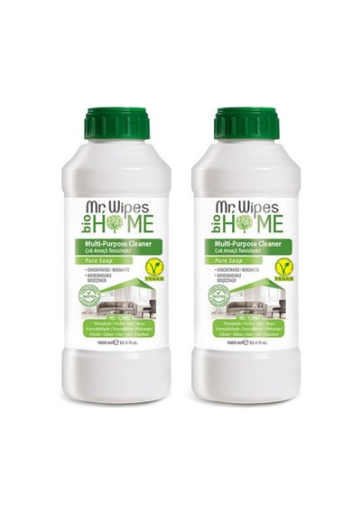 2'li Mr. Wipes Konsantre Çok Amaçlı Temizleyici Saf Sabun Kokulu 1000 Ml Diğer