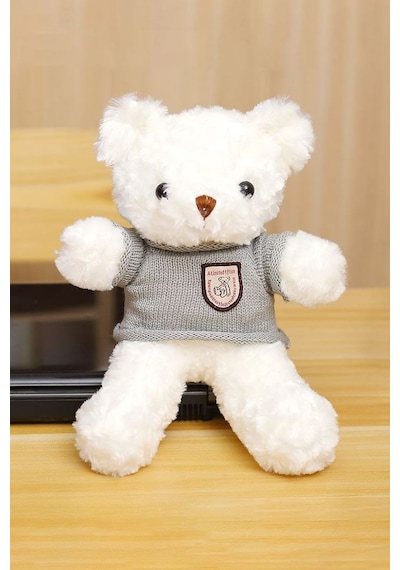 Chavin 30 Cm Beyaz Hediye Peluş Oyuncak Ayıcık Ayi-05 Beyaz