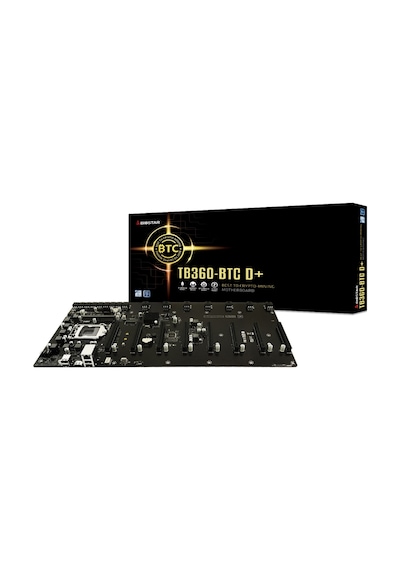Biostar TB360-BTC D+ Intel B360 SODIMM DDR4 LGA1151 8'li Ekran Girişli Mining Anakart