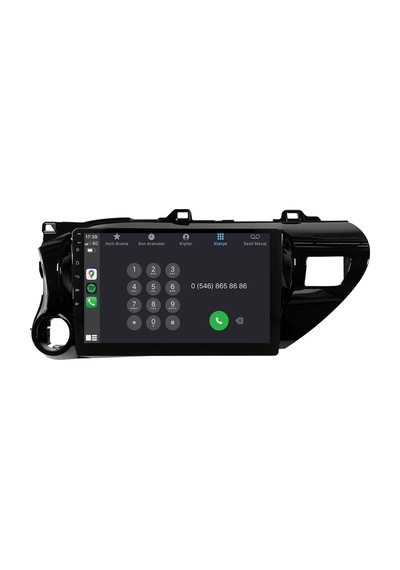 Toyota Hilux Android Multimedya Sistemi 2017-2024 4gb Ram, 64gb Hafıza, Bluetooth, Carplay & Android Auto Kamera  9"