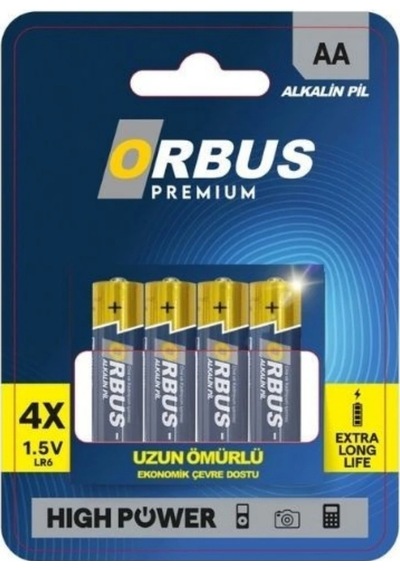 Orbus Lr6 Alkalin Aa Kalem Pil 4'lü Blaster