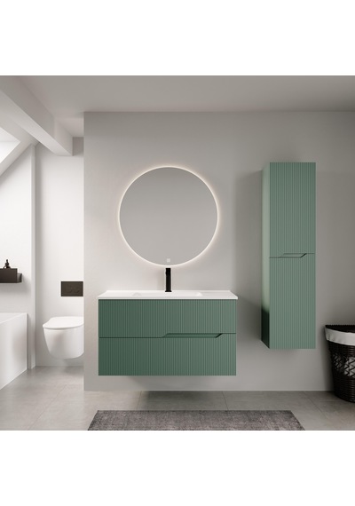 Denko Tiran 85 Cm Beyoğlu Yeşil Banyo Dolabı Takımı Ve Boy Dolabı Beyaz Denko Tiran 85 Cm Beyoğlu Yeşil Banyo Dolabı Takımı Ve Boy Dolabı Beyaz