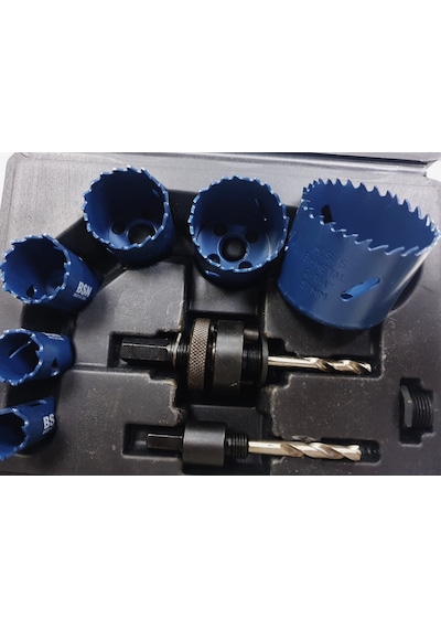 Bsn Bi-metal Delik Delme Panç Takımı - 9 Parça 19-57 Mm