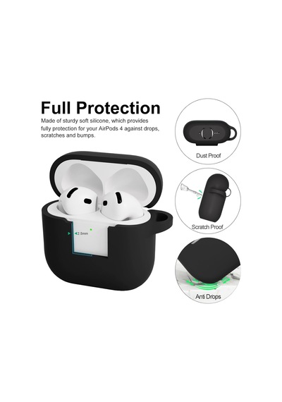 Soft Yumuşak Lansman Esnek Silikon Airpods Pro 3 İle Uyumlu İçi Kadife Kulaklık Kılıfı Ve Karab