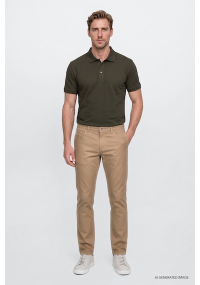 Ac&Co / Altınyıldız Classics Slim Fit Dar Kesim Pamuklu Chino Erkek Pantolon - Camel