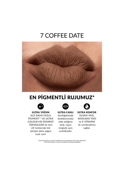 Avon Ultra Mat Ruj Coffee Date