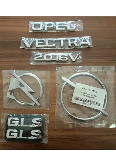 Opel Vectra 2.0 16v Bagaj Yazısı Vectra B Ön Arka Arma Logo Gls