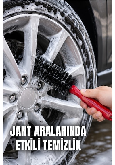 Jant Temizleme Fırçası Jant İçi Ve Jant Arası Oto Detay Temizlik Fırçası