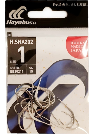 Hayabusa Hsna 202 Dövme Canlı Yem İğnesi 15li Paket Nikel - No-6 6 Numara