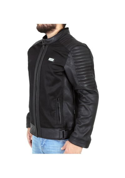 Venom Motosiklet Montu Deri Siyah Blade Fileli Motorcu Ceketi