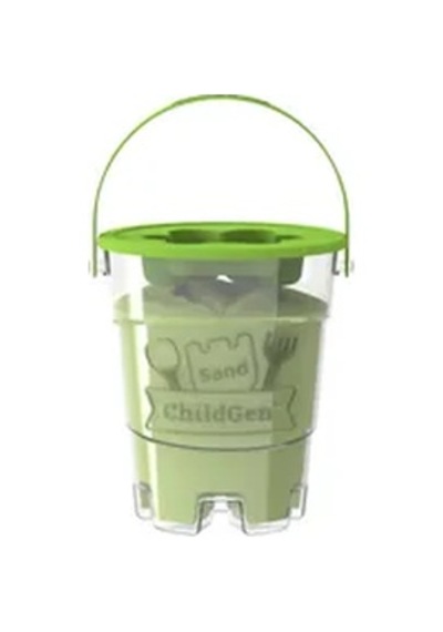 Childgen Kinetik Kum 500 Gram - Yeşil Çok  Renkli
