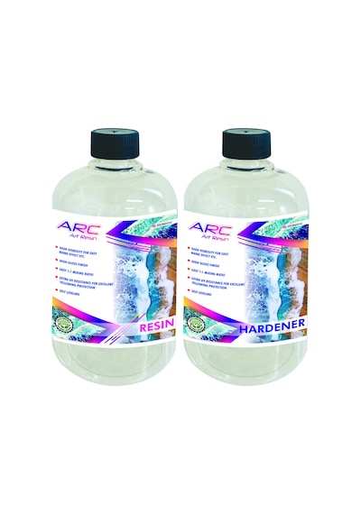 Art Resin-Ultra Şeffaf Yoğun Kıvamli Epoksi Reçine-1 KG Kit