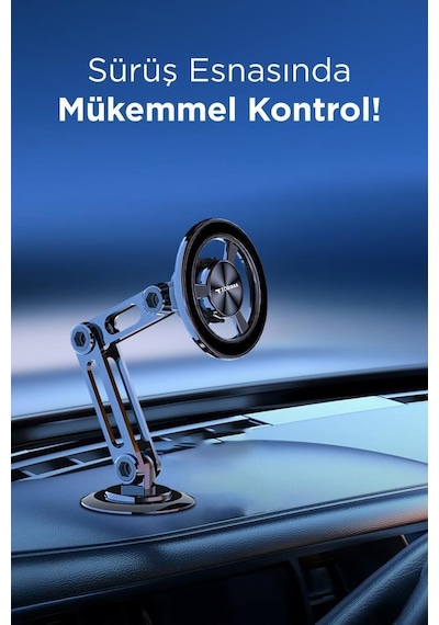 Torima Jx-052 Siyah Çok Amaçlı Manyetik Car Holder Araç İçi Telefon Tutucu Siyah