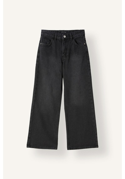 Defacto Straight Fit Geniş Paça Jean Pantolon Kız Çocuk H6247a826aunm36 Antrasit-nm36