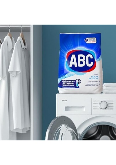 Abc Deterjan Matik Parlak Beyazlar Toz Çamaşır Deterjanı 5,5 Kg 3 Paketi