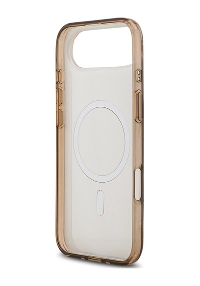 Apple Uyumlu iPhone 17 Air  Kılıf Guess Lisanslı M-safeli Iml Baskılı Klasik Logolu 4g Desenli Kahverengi Kahverengi