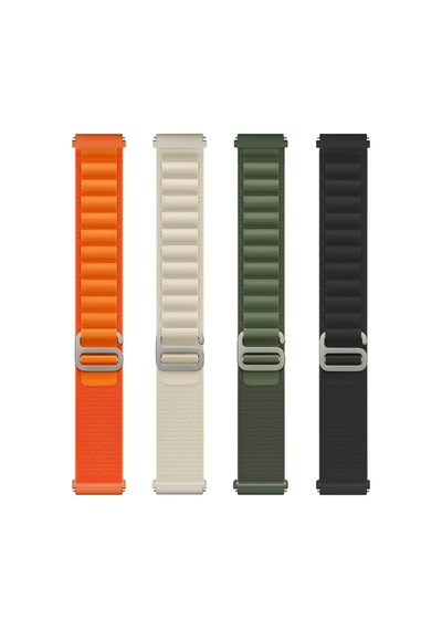 Gear S2 20mm Uyumlu Krd-74 20mm Hasır Omsy Kordon-turuncu