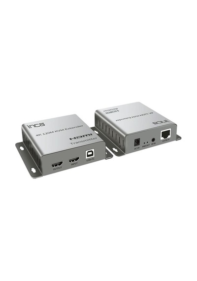 Inca Iex-120 Hdmı 4k 30hz 120mt Kvm Network Extender 4k 30hz Cat-5e-cat-6 Kablo Uzunluğu