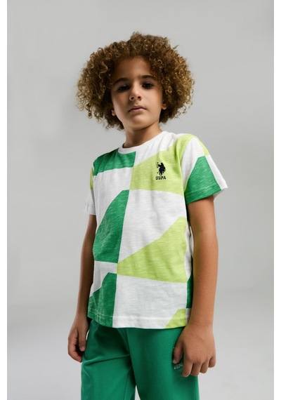 U.s. Polo Assn. Erkek Çocuk Şortlu Bermuda Pijama Takım Yeşil