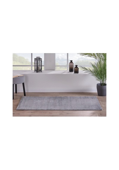 Textured Yolluk Halı 160x230 Cm Gri