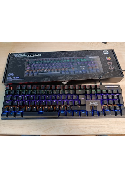 Jedel-gaming Kl-138 Blue Switch Mekanik Rgb Efekli Işıklı Oyuncu Klavye Q Tr Diğer