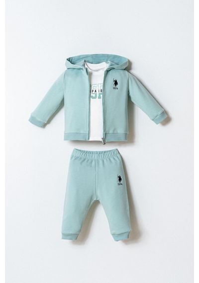 U.s. Polo Assn. Erkek Bebek Yeşil 3lü Takım 5274-50031 Yeşil